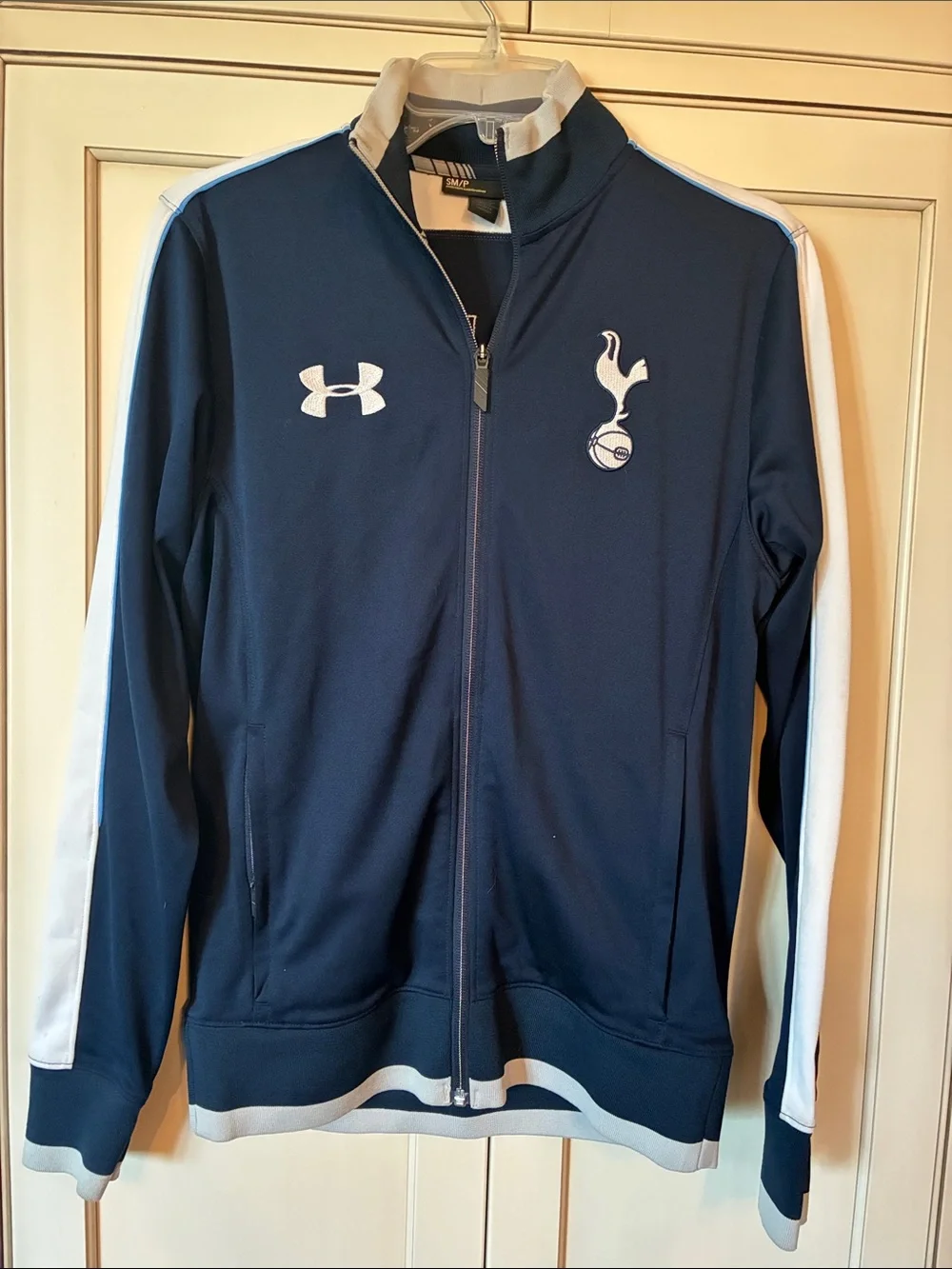 Under Armour Navy and White Tottenham Track Jacket
